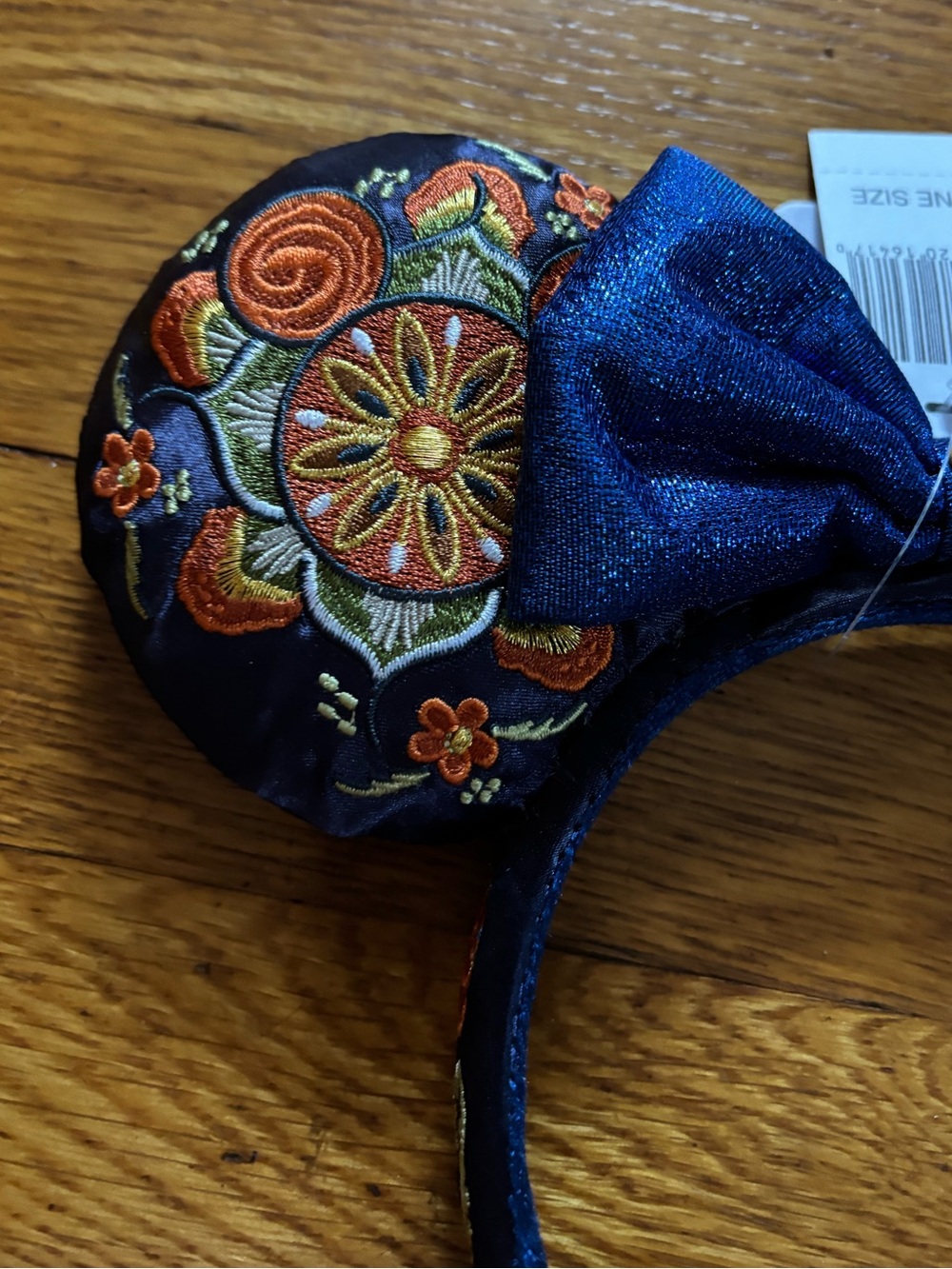 Disney Parks Norway Pavilion Blue Embroidered Minnie Ears Headband - Picture 6 of 8